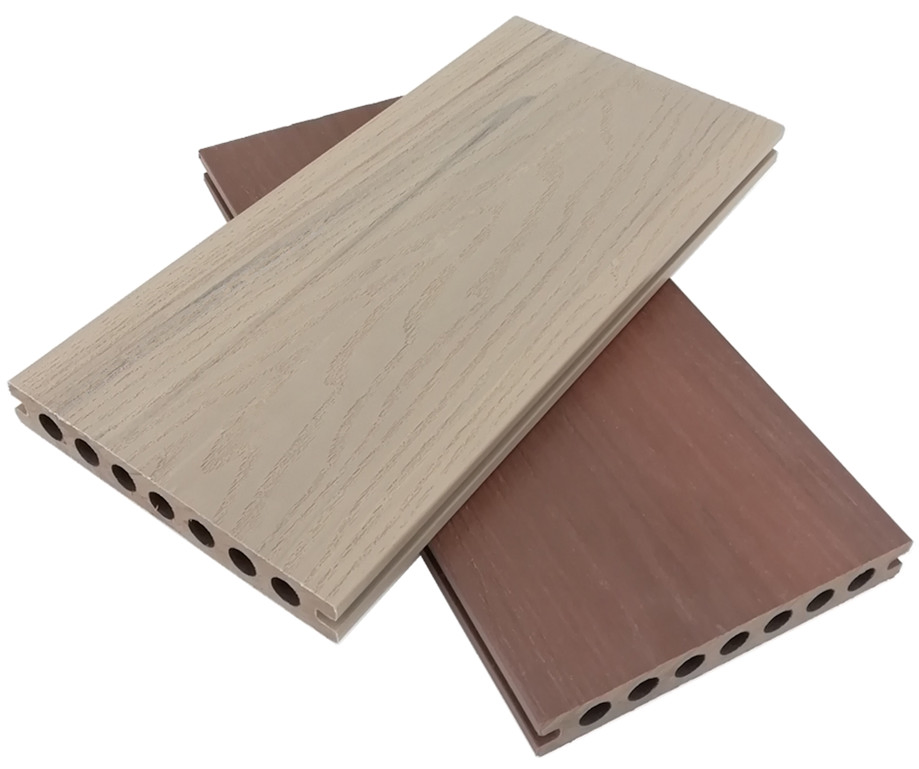 High Quality WPC Co-Extrusion Decking 145*21mm Waterproof Co-Extruded WPC Terrace Flooring
