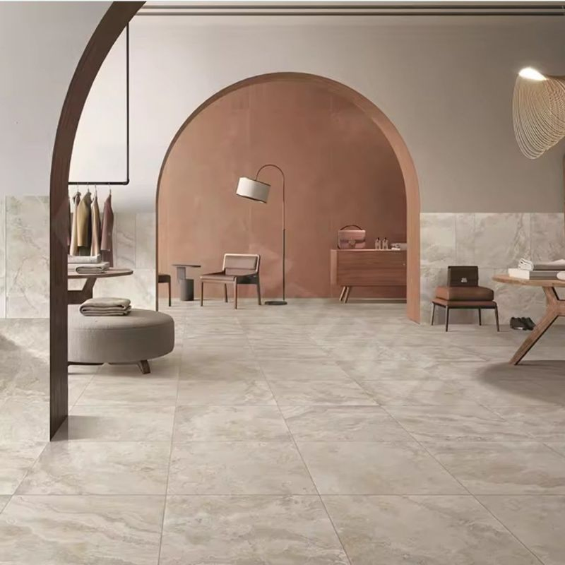 SPC виниловый пол под мрамор, клик-замок