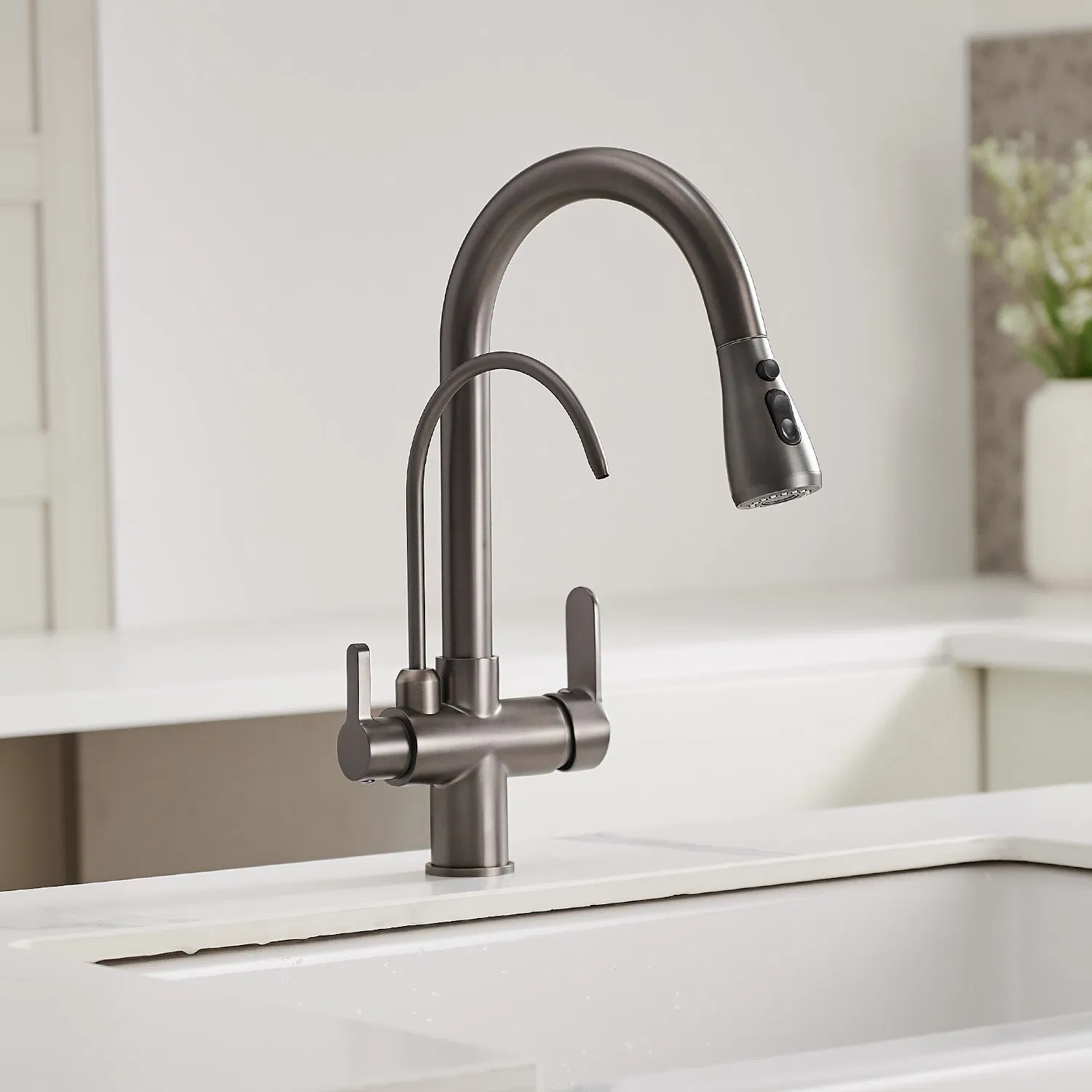 Kitchen Faucet Three in One Pure Water Purifier Sink Taps