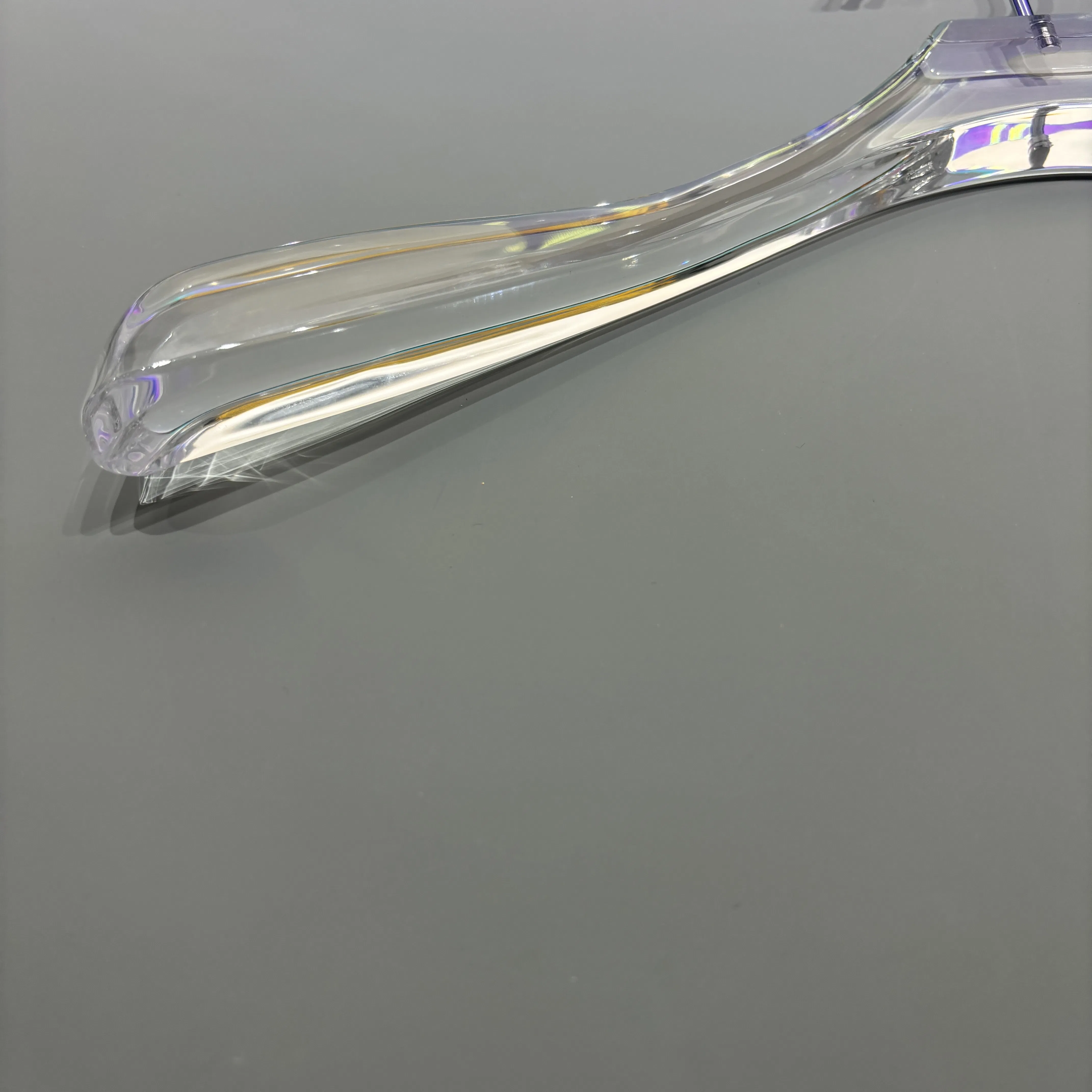 Premium Clear Acrylic Clothes Hanger with Customizable Color Options