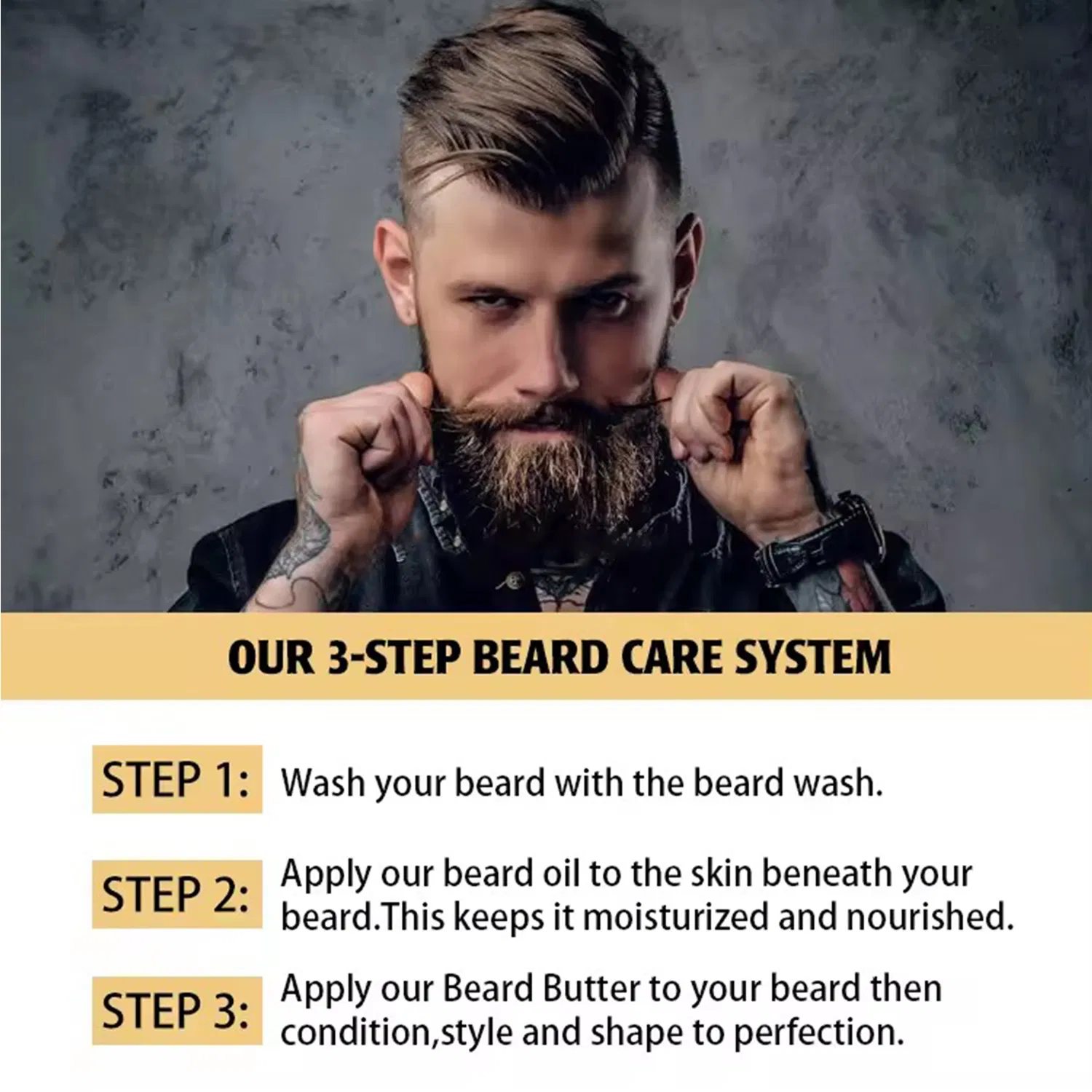 Natural Organic Beard Care Smooth Soften Beard Cream