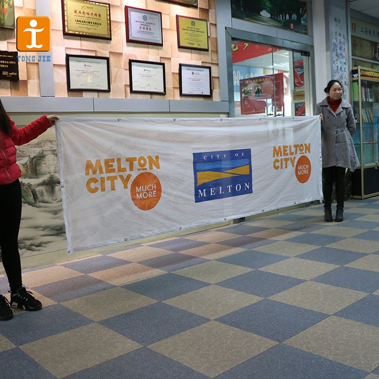 Outdoor Advertising Backdrop High Quality Custom Mesh Banner Portable Vertical Banners