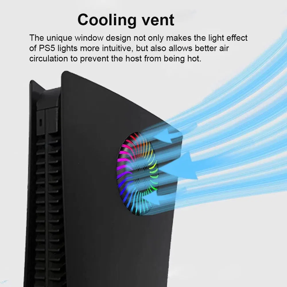 Custom Game Accessories Plastic Faceplate Replacement Cover Panel Plate Shell Cover for PS5 Console Disc Version
