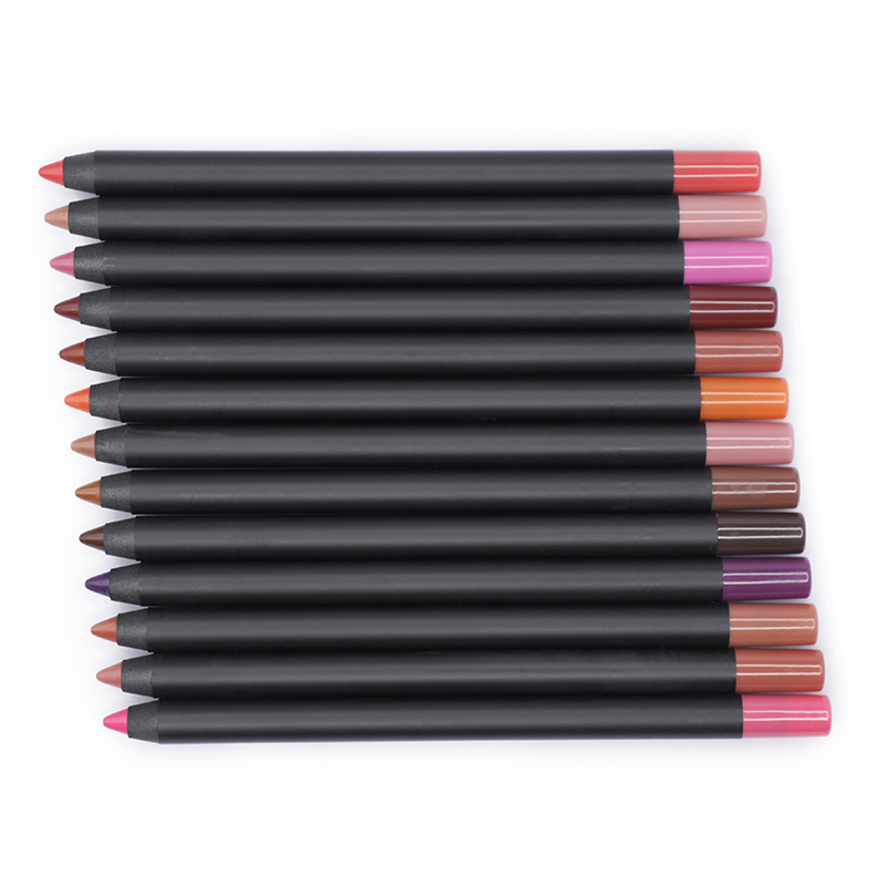 Matte Red Nude Dark Brown Creamy Waterproof Lip Liner Pencil Manufacture