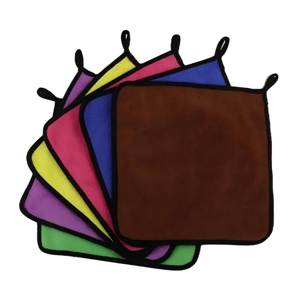 Wholesale Microfiber Coral Fleece Cloth Car Cleaning Towel Double-Sided Microfiber Towels