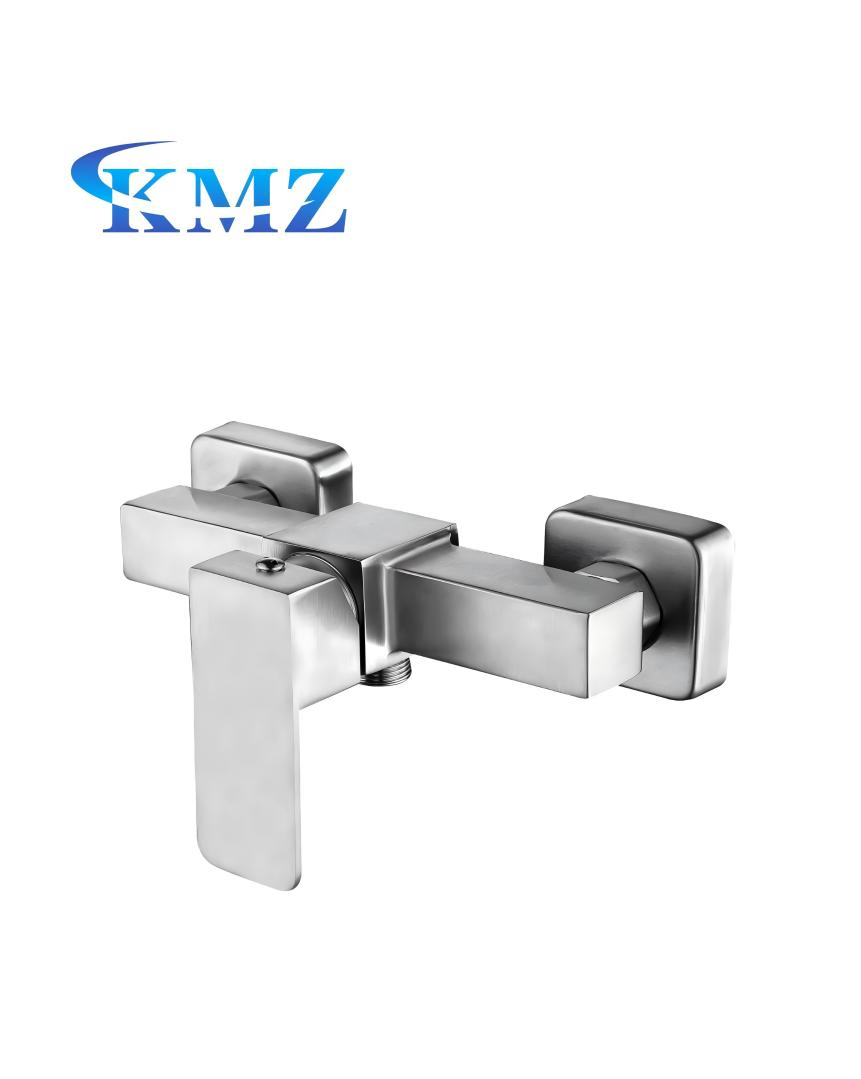 Hot Sale Brass Square Wall Mounted Single Handle Shower Mixer Faucet for Bathroom