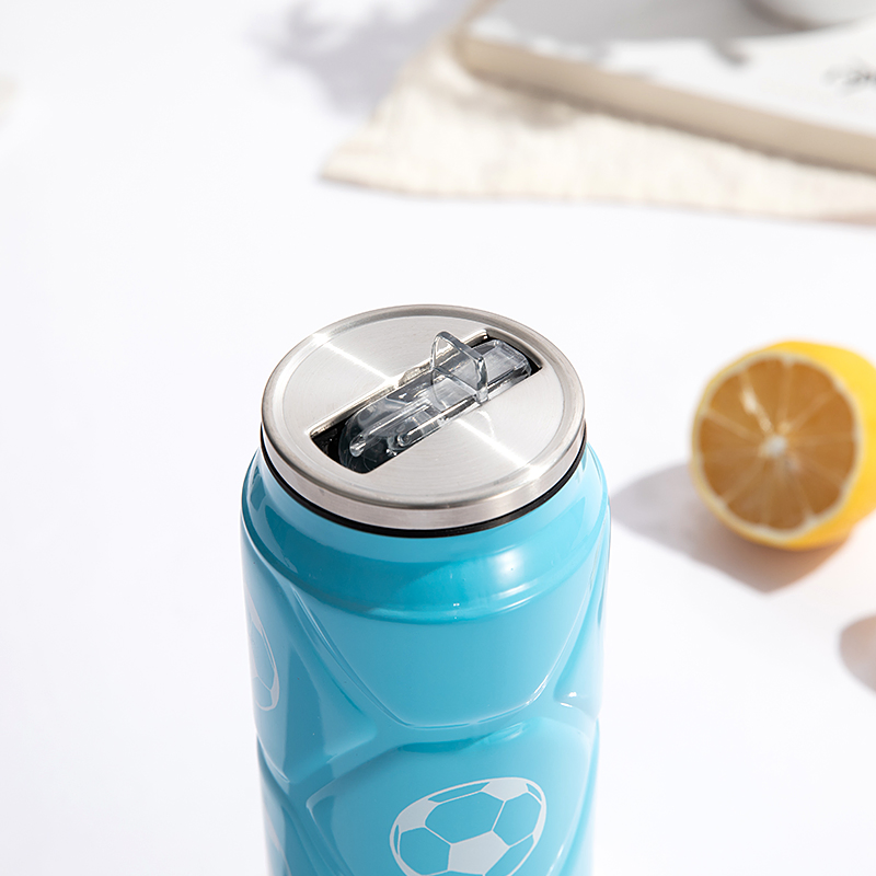 500ml Double Walls Football Vacuum Insulated Coke Can Leak Proof