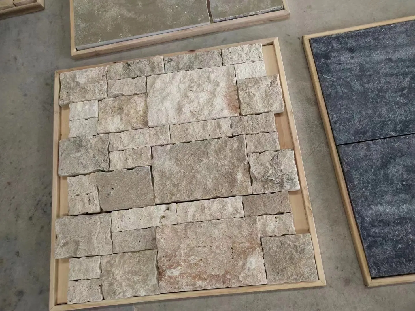 Irregular Yellow Slate Flagstone Natural Slate Veneer Culture Stack Stone for for Flooring Tiles/ Wall Cladding