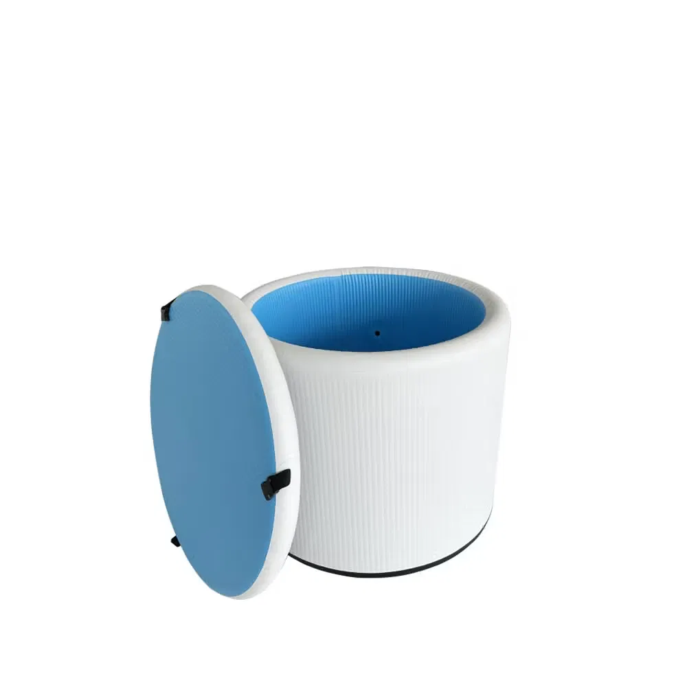 Factory Selling Inflatable Round Ice Bath Tub Size 100*95cm Cold Plunge