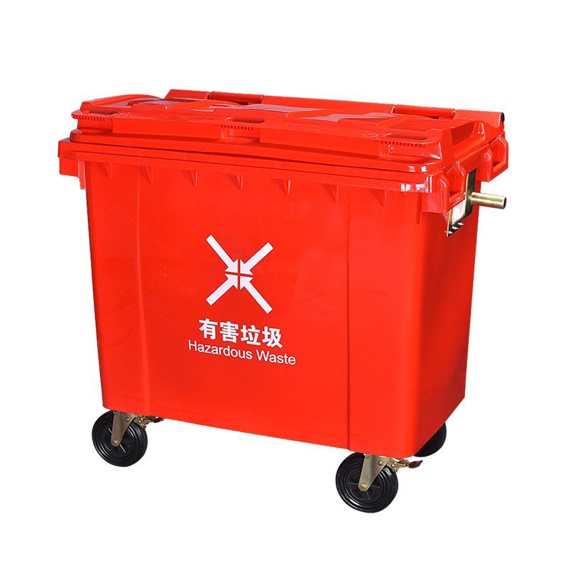 Industrial 100L 120L 240L 360L 660L Plastic HDPE Outdoor Dustbin Rubbish Trash Wheelies Garbage Waste Bin