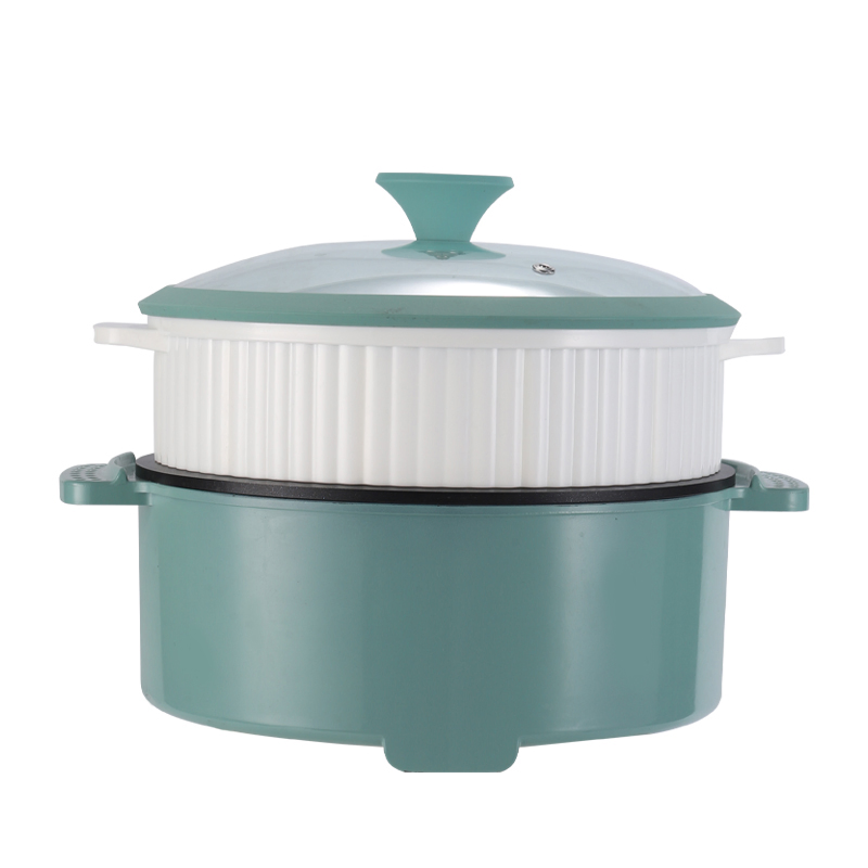 Electric Skillets 4L Multi Cooker Hot Pot Electric Pot with Steamer Plate