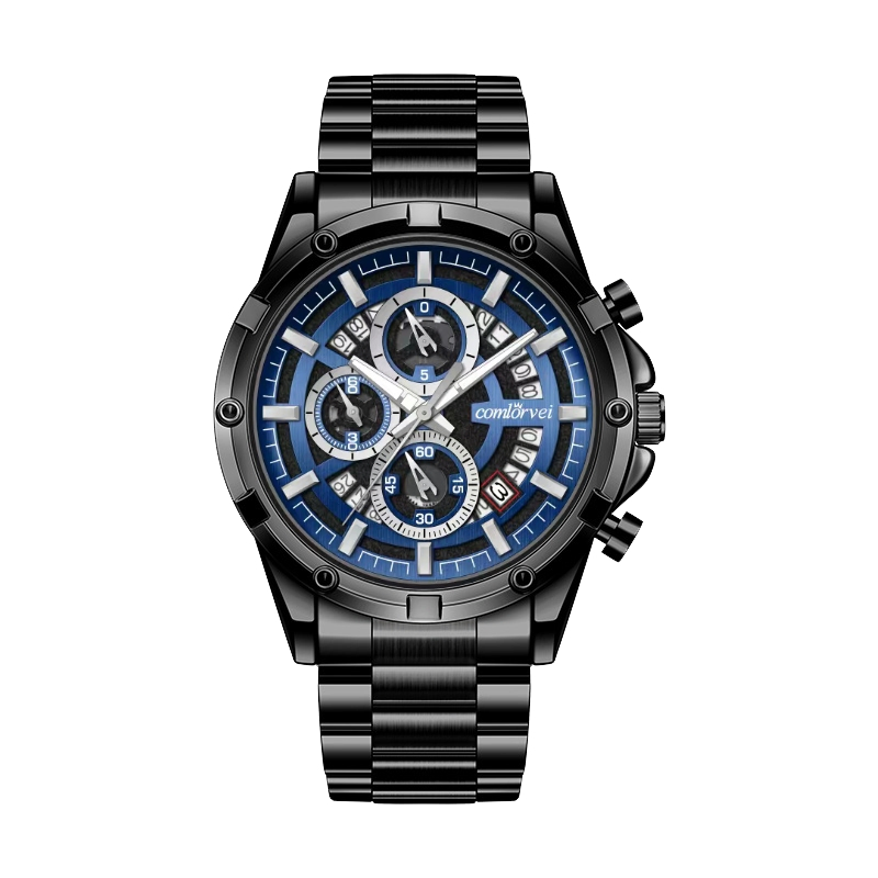 Fashionable Men's Stainless Steel Chronograph Watch for All Occasions