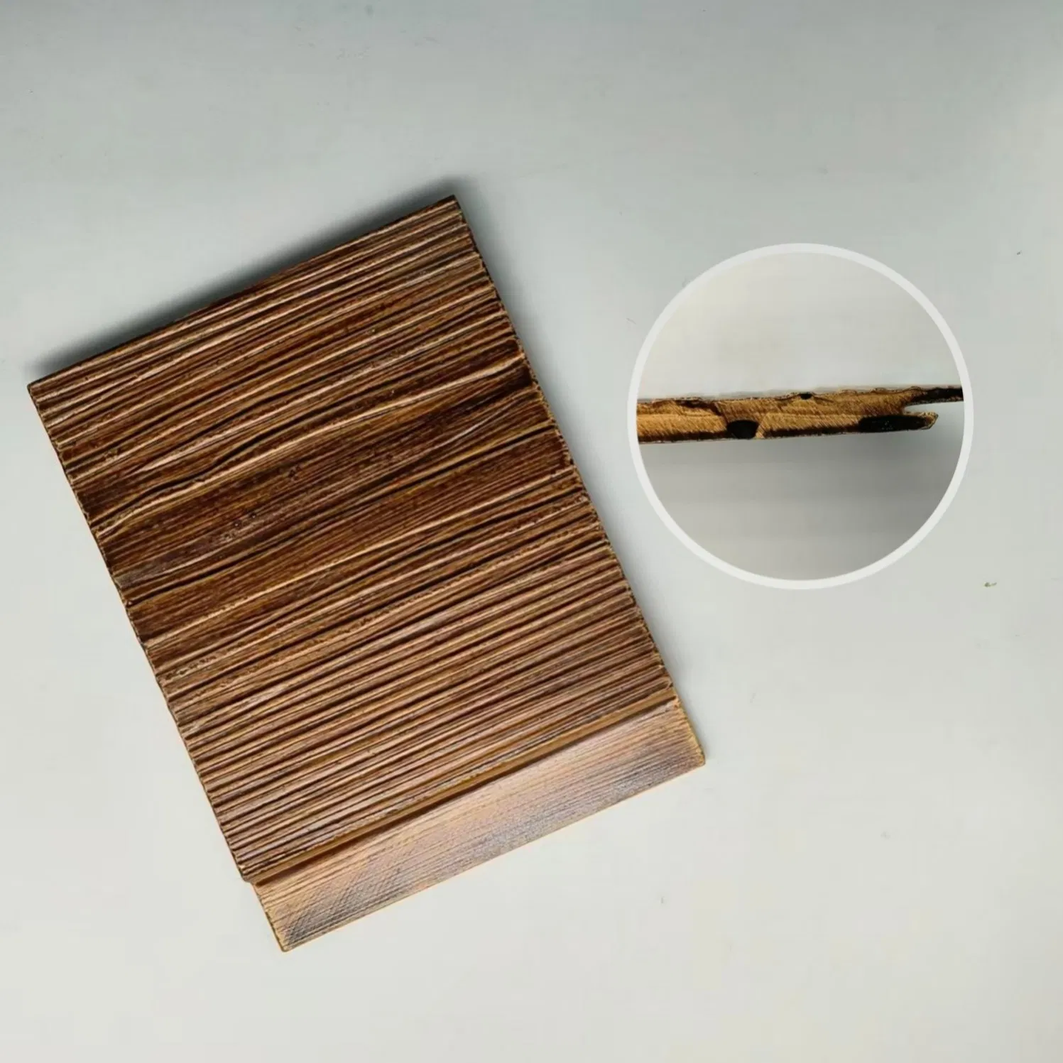 Timber Finish Fiber Cement Board Asbestos Free with High Frost Durability Passing 100 Freeze Thaw Cycle Tests