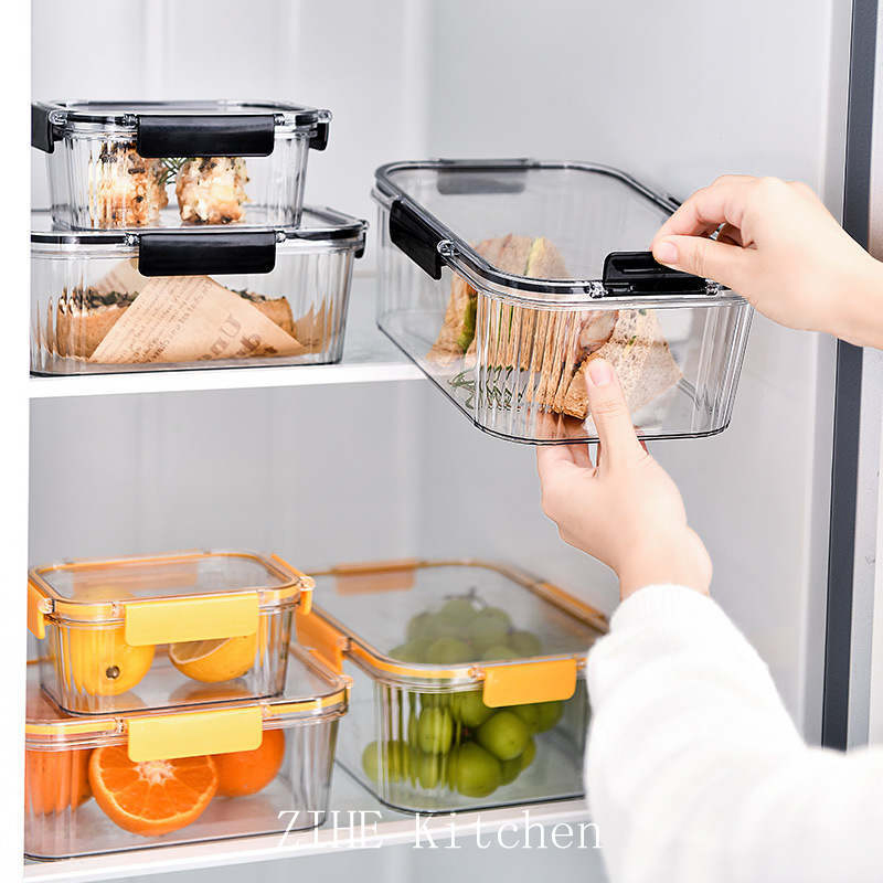Dustproof Food Organizer Frozen Sealed Fruit & Vegetable Dumpling Box with Lid
