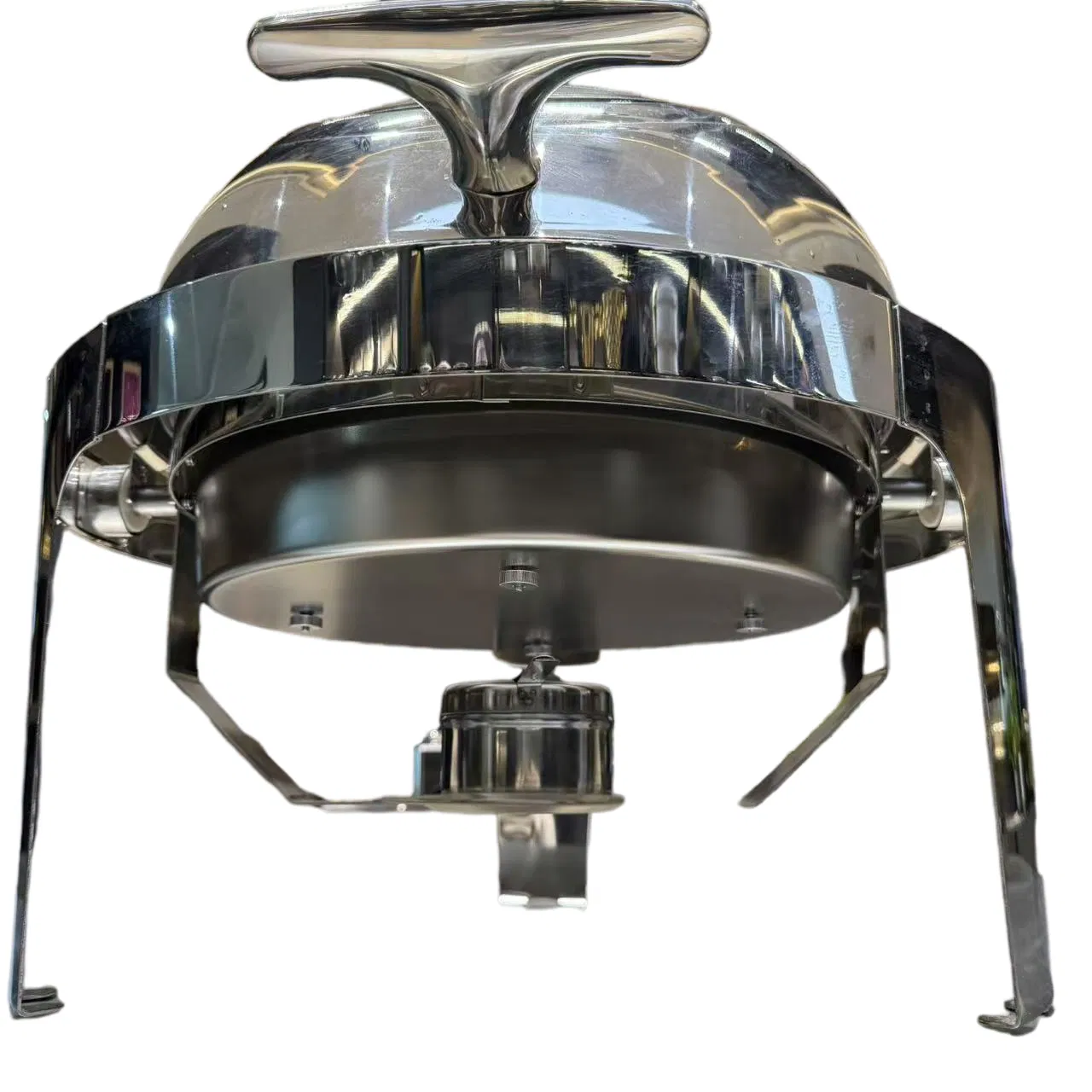 Premium Stainless Steel Golden Chafing Dish for Elegant Catering Events