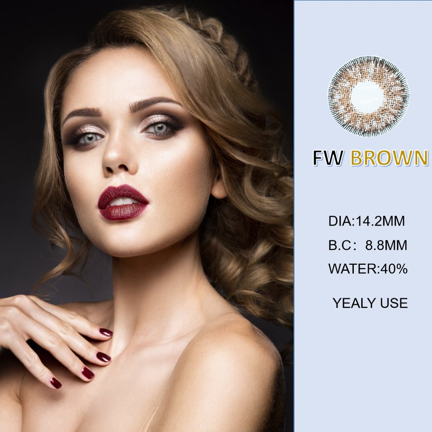 Can OEM Customized Logo Packaging Comic Eye Black Year Use 2PCS/Pair Colored Contact Lenses for Eyes