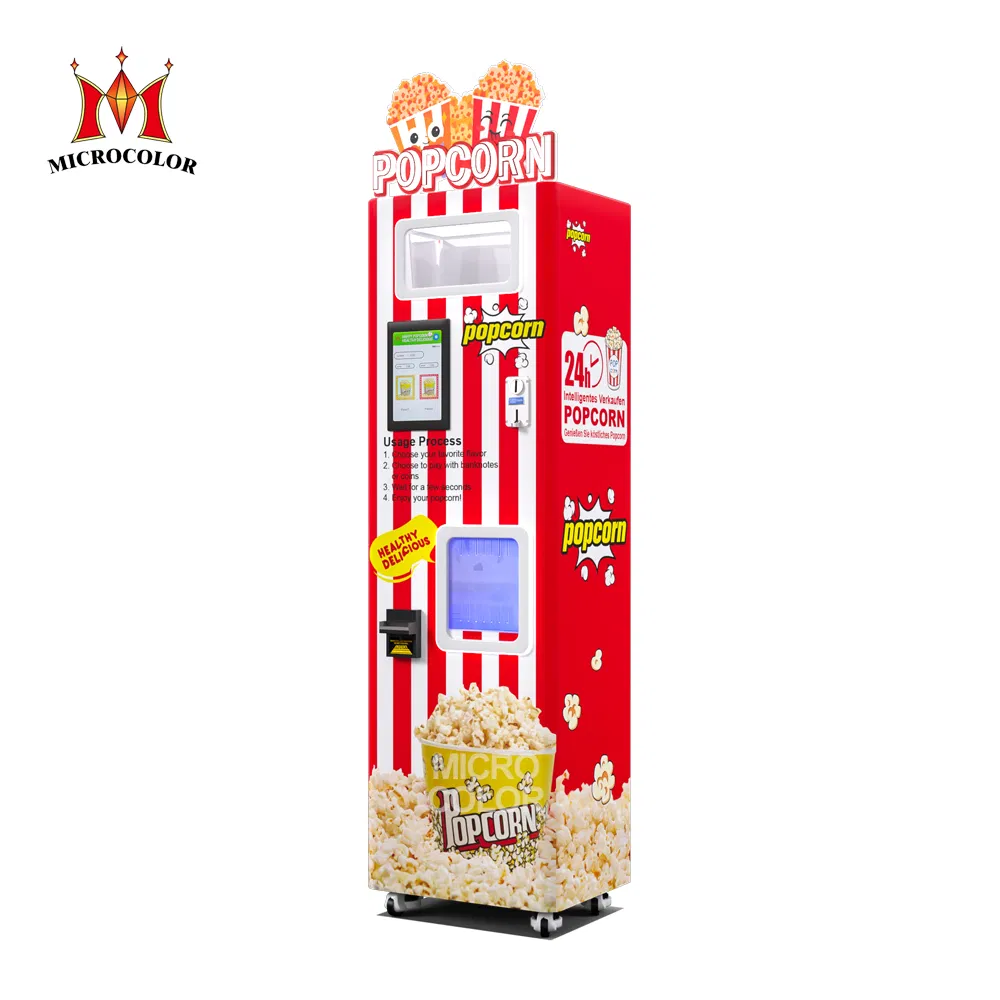 Manufacturer Wholesale Electric Making Pop Corn Machine Commercial Automatic Popcorn Vending Machine