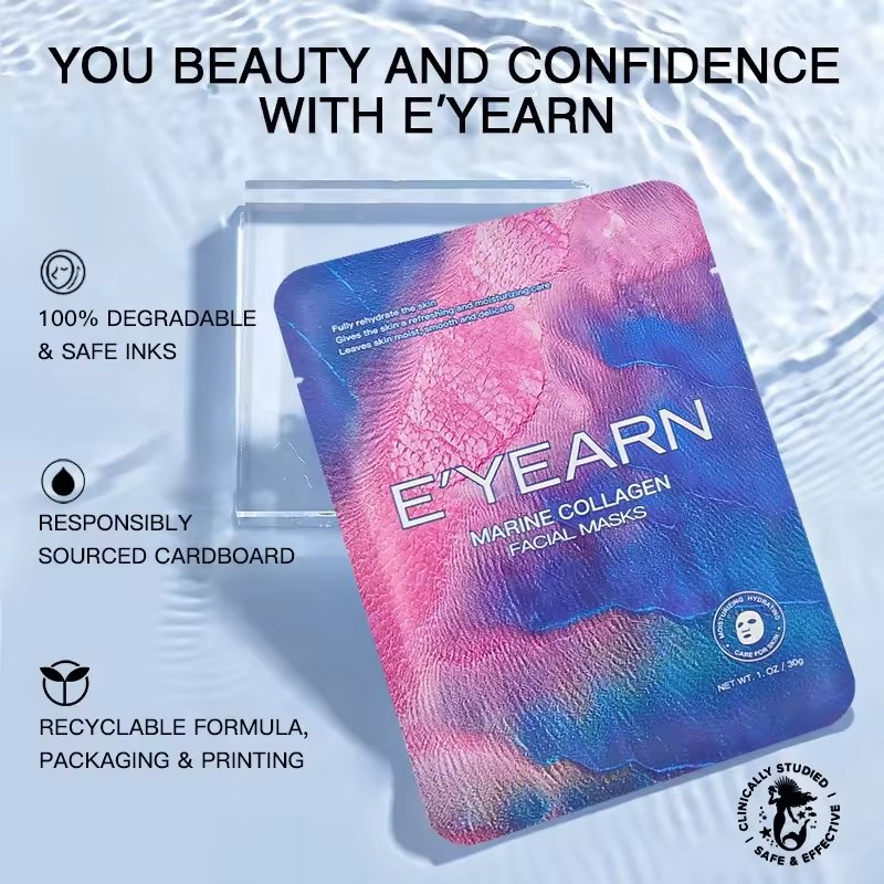 Sheet Mask Travel Preservative-Free Natural Hypoallergenic Anti-Aging Firming Beauty Skin Care Face Nose