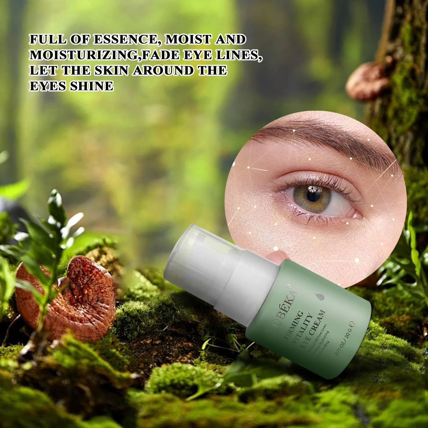Qbeka Firming Vitality Eye Cream, Revitalizes and Lifts Eye Area