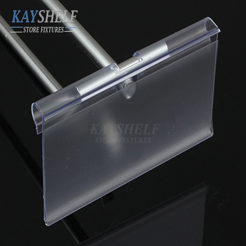 Supermarket Shelf Plastic Label Sign Tag Price Data Holder for Hooks