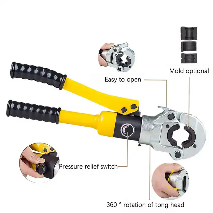 Hydraulic Pipe Wrench Aluminum Plastic Pipe Clamping Pliers Tool Cw-1632