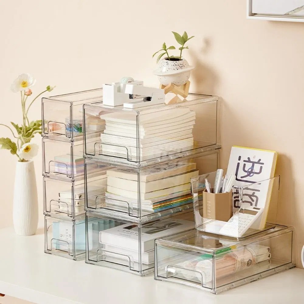 Lipstick Cosmetics Organizer Plastic Storage Box with Drawers Wbb19282