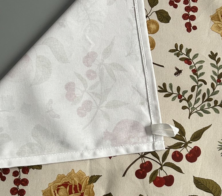 Custom Digital Printed Plant Cotton Kitchen Napkin