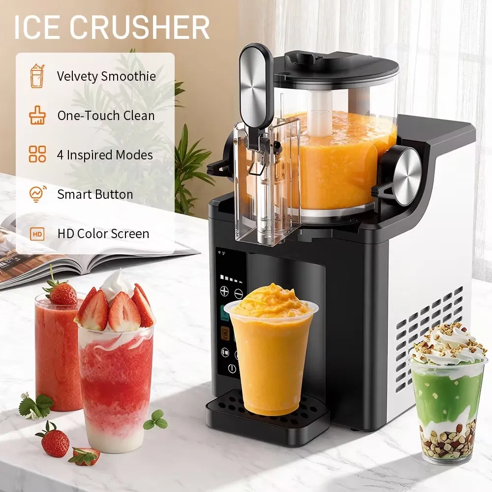Maquinaria Para Fabricar Hielo Ice Maker Slush Machine Beverage Slushy Maker Single-Tank Frozen Drink Slushie Machine for Ice Cream & Smoothie