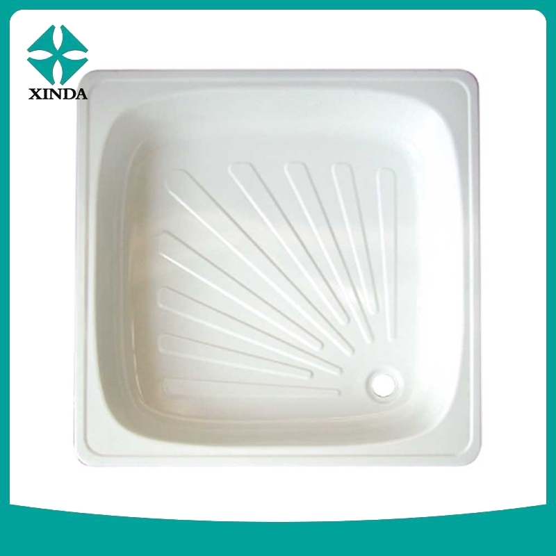 Enamelled Steel Shower Tray Scalloped Shower Tray