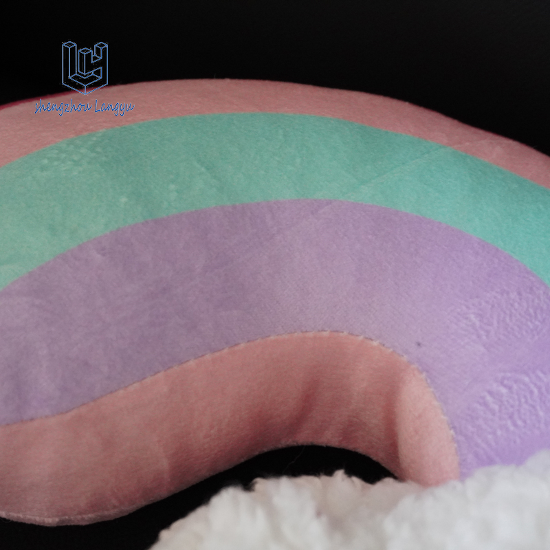 Wholesale Langyu Colorful Rainbow & Cloud Plush Pillow - Sweet Decor Soft Rainbow & Cloud Plush Cushion for Kids' Room