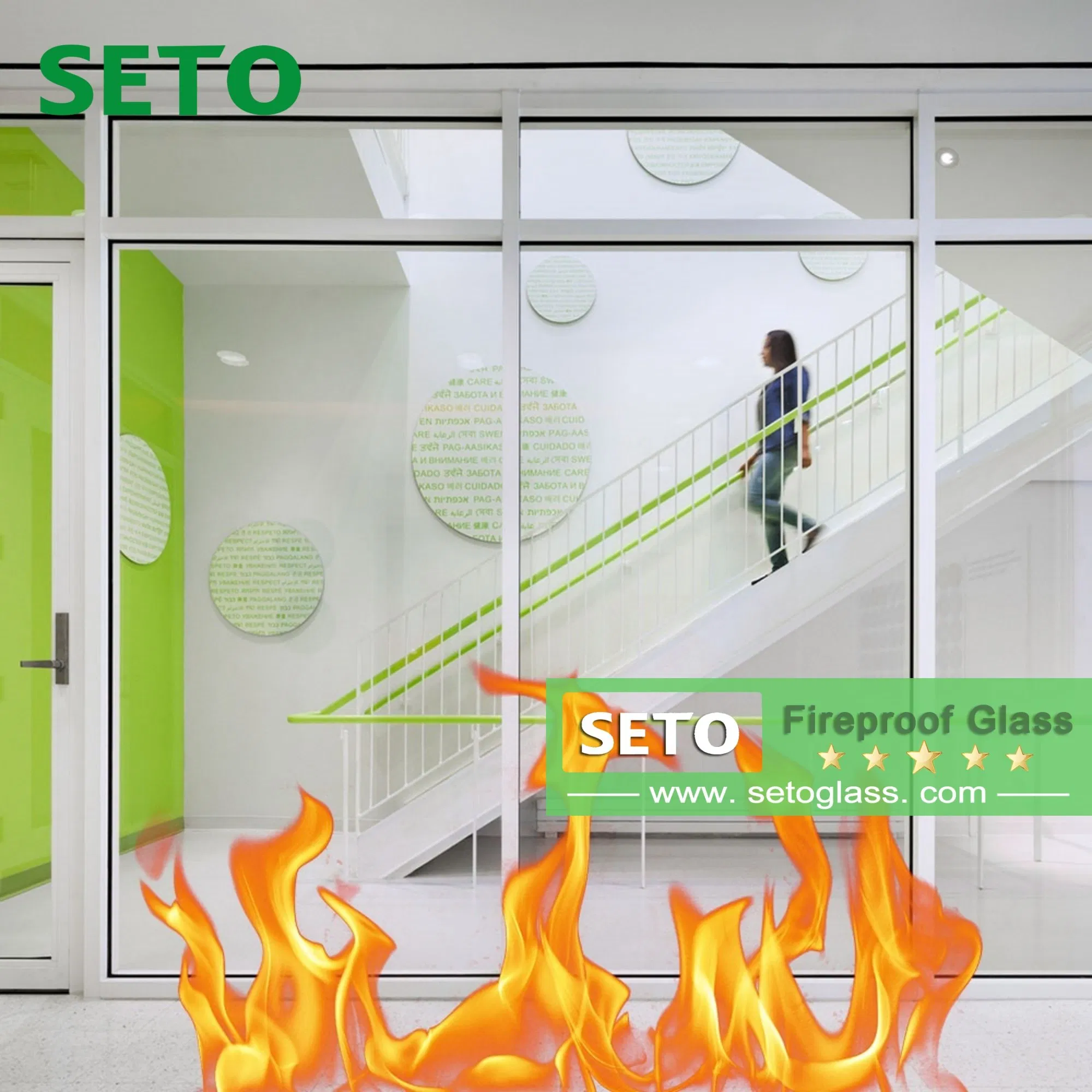 China Factory High Quality Fire Insulation 15min-120min Wholesale Fireproof Glass Glass