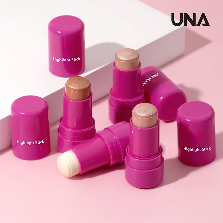 Private Label Vegan Sparkle Ice Touch 4 Colors Swelling Effect Repairing Face Long Lasting Moisturizing Jelly Highlight Stick