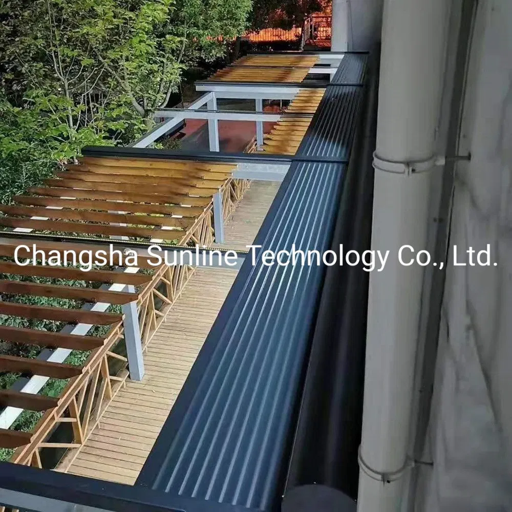 Outdoor Horizontal Aluminium Roller Shutter Automatic Retractable Awning
