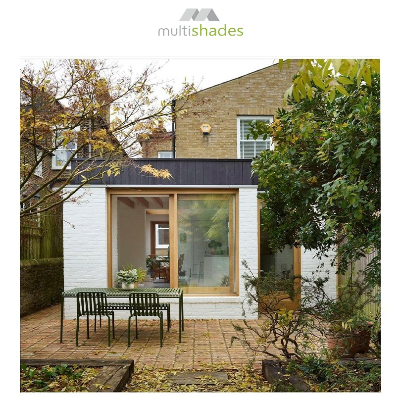Алюминиевое раздвижное окно Multishades с деревянной текстурой