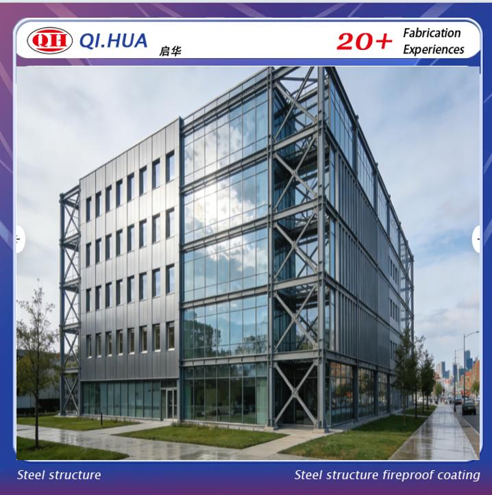 Modular Prefabricated Multi-Storey Steel Frame Structure Hotel Apartment Offices Building