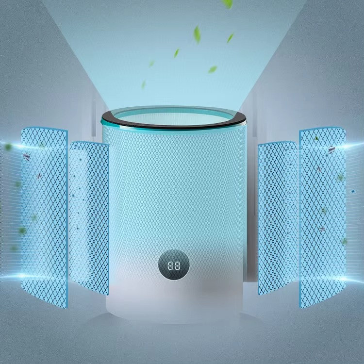 Innovative Airflow Circulator Fan Adjustable Temperature 80 Oscillating Quiet DC Motor Smart Leafless Fan