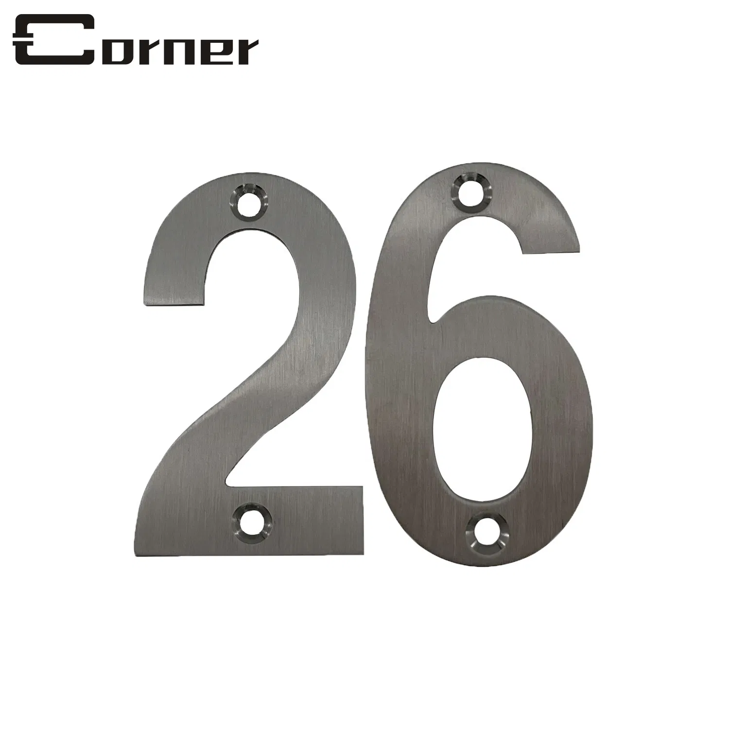 Outdoor Indoor 304 Stainless Steel House Number Plate Address Sign for Home