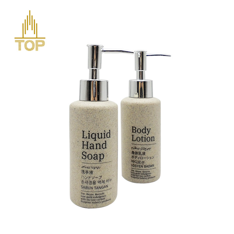 Eco-Friendly Soap Body Lotion with Pump Refillable Liquid Bottle Dispenser