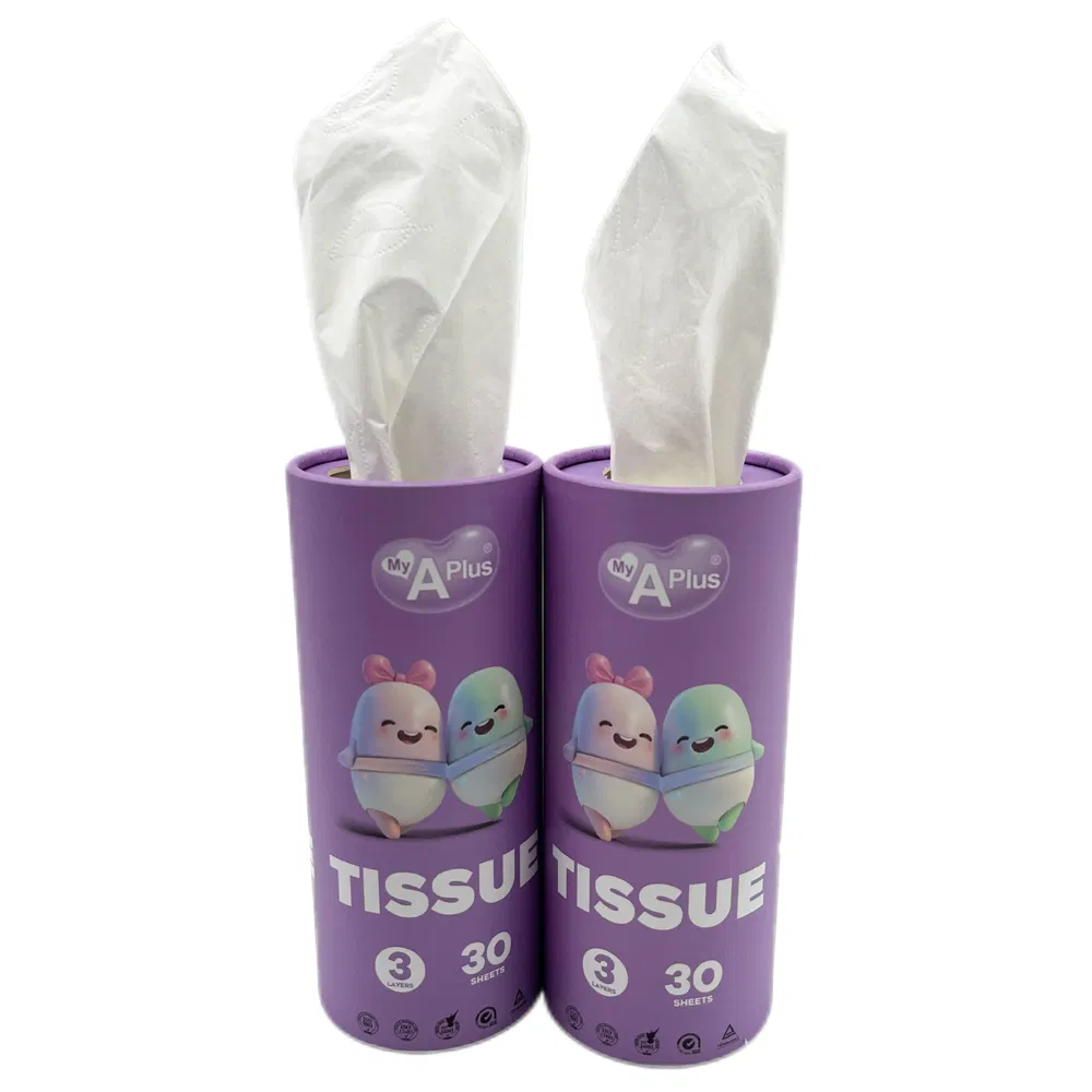 New Car Tissue Holder Supplier Wholesale 3ply Round Box Facial Tissue Paper