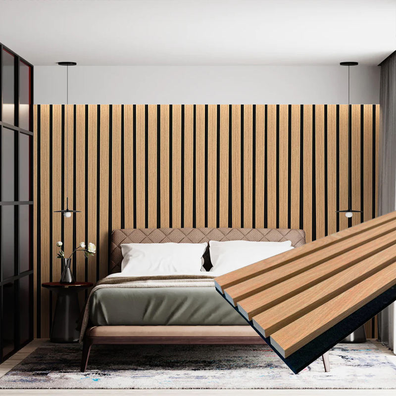 Industry Leading Aku Acoustic Foam Slat Panels for Office Studio Wall