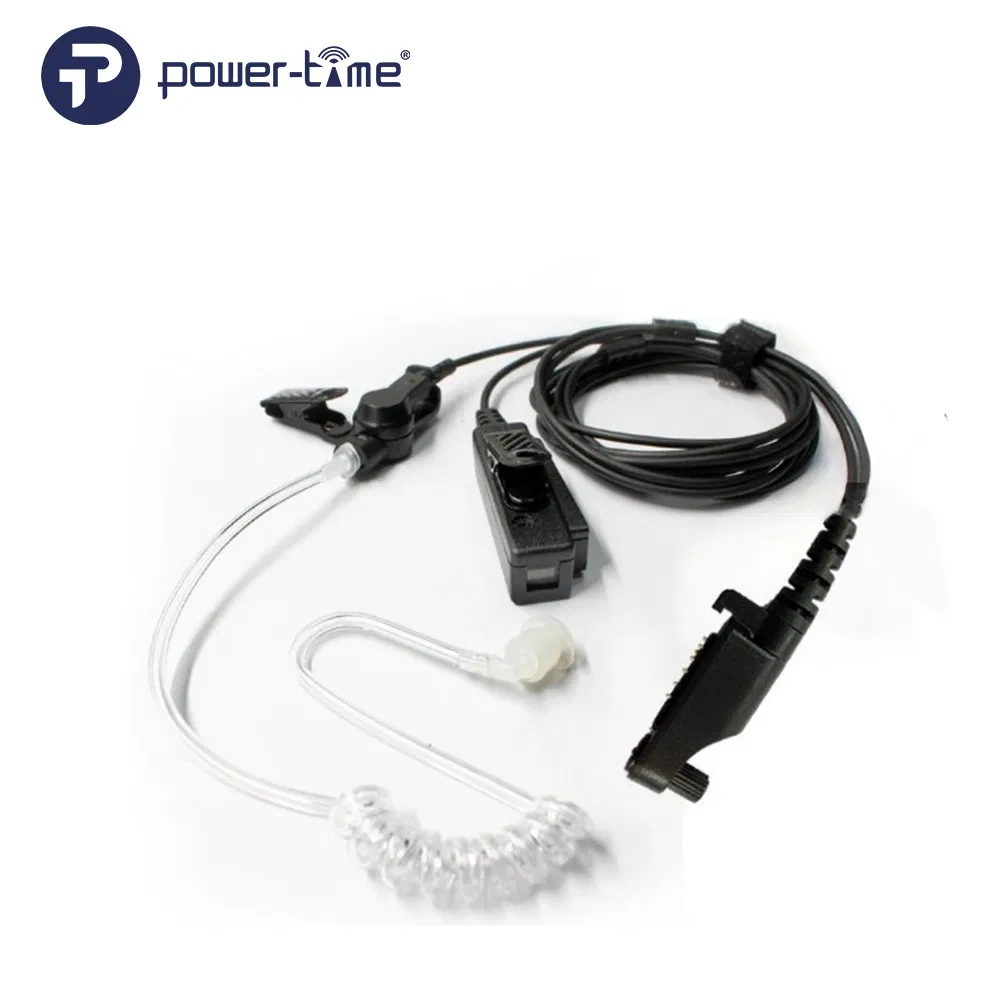 2-Wire Acoustic Tube Walkie Talkie Professional Surveillance Earpiece