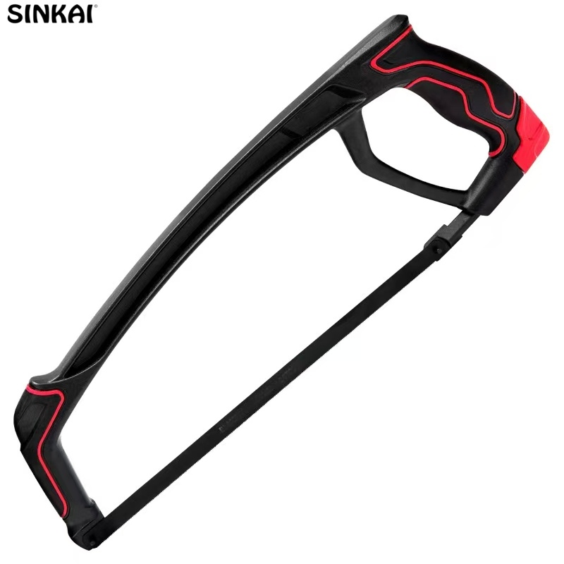 High Quality Factory Price Fixed Blade Manufacturer 12" Hacksaw Frame with Carbon Steel Blade Blades Back Saw