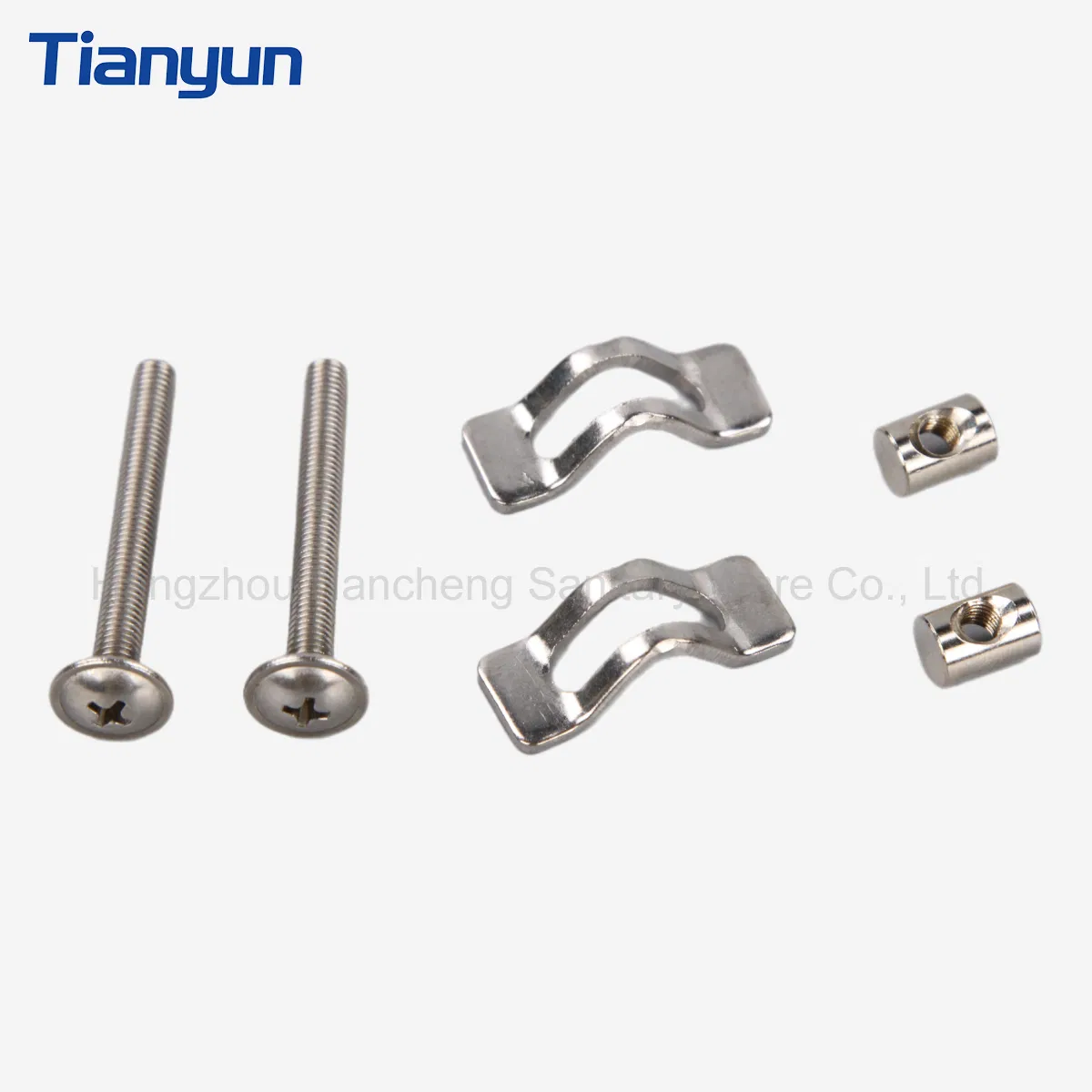 Metal Toilet Seat Cover Hinge Toilet Seat Fittings with Arch Gasket Cylindrical Nut and M5 Screw