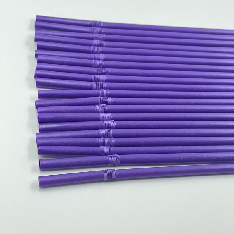 BPA-Free Sugarcane Straws 100% Biodegradable Eco-Friendly Disposable Drinking Straws Compostable Bagasse Fiber