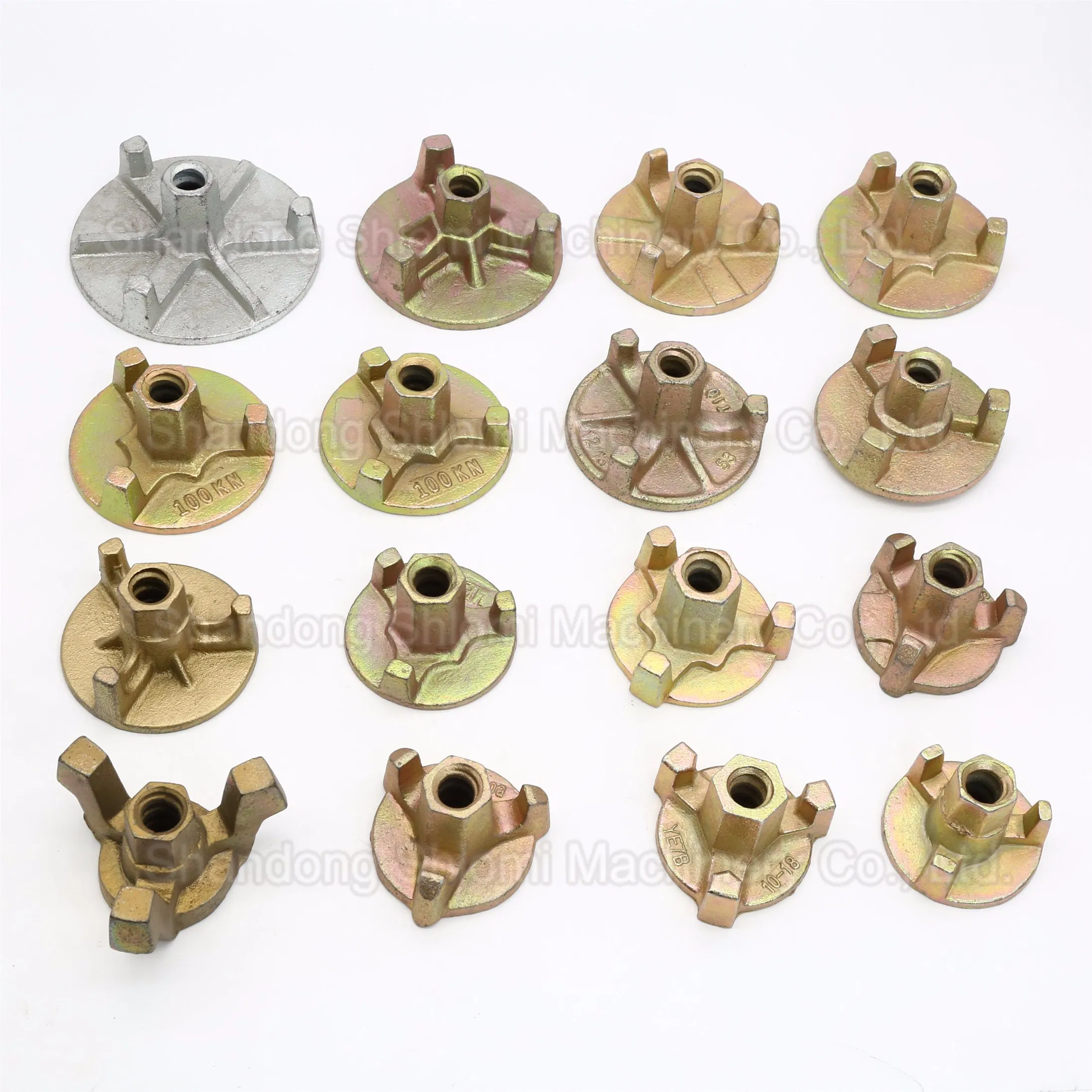 Dia120*120mm Construction Concrete Steel Aluminium Plastic Formwork System Tie Rod Wing Nut