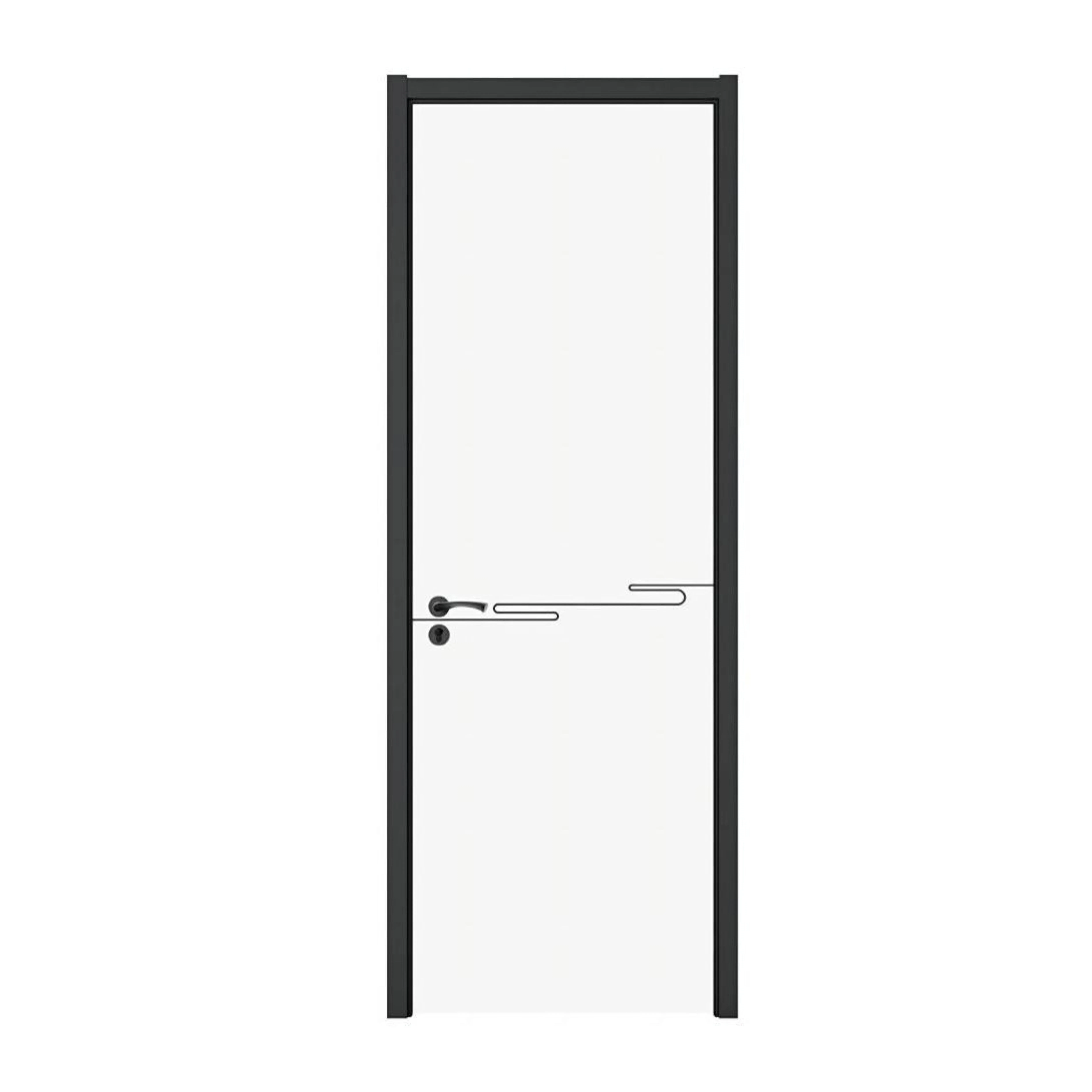 PVC Door New Design Factory Wood MDF Doors High-End International Standard Security Elegant WPC Door for Bathroom