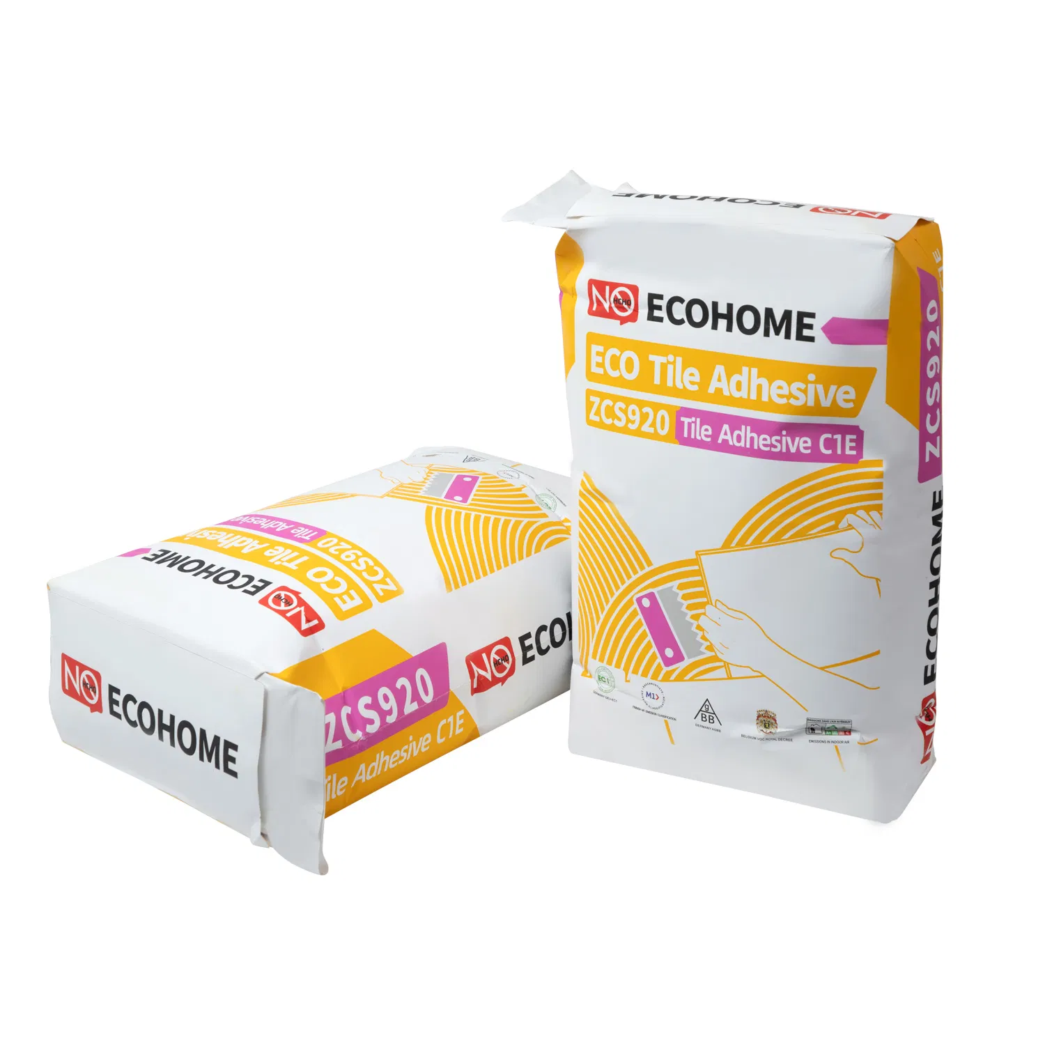 Premium Zcs920 Tile Adhesive with Internation Standard C1e for Strong Bonding Featuring Good Workability, Water Retention and Anti-Slip Properties