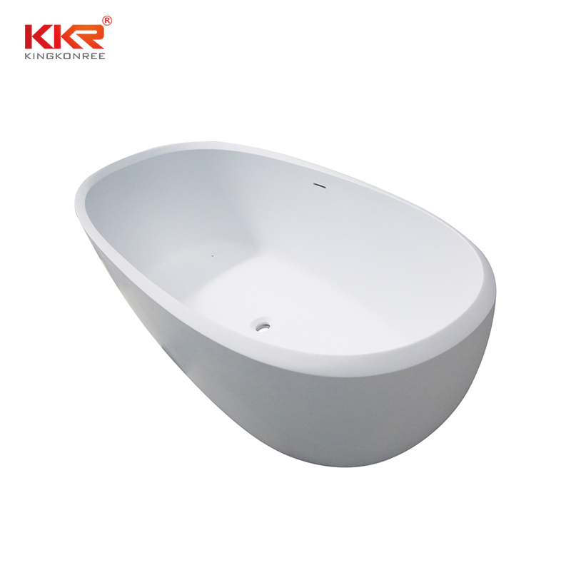 Угловая ванна из искусственного камня с гидромассажем