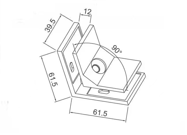 Stainless Steel 304 Bracket for Glass Balustrade Railing Pool Fence