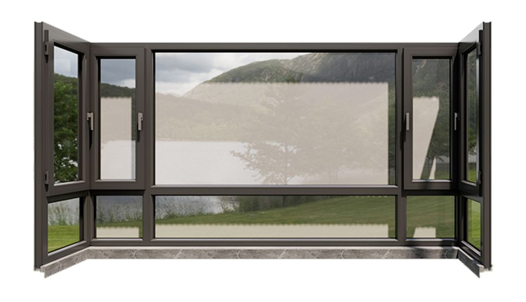 Customdouble Glazed Toughened Glass for Insulation Rain Wind Resistance Nova Aluminium Casement Window